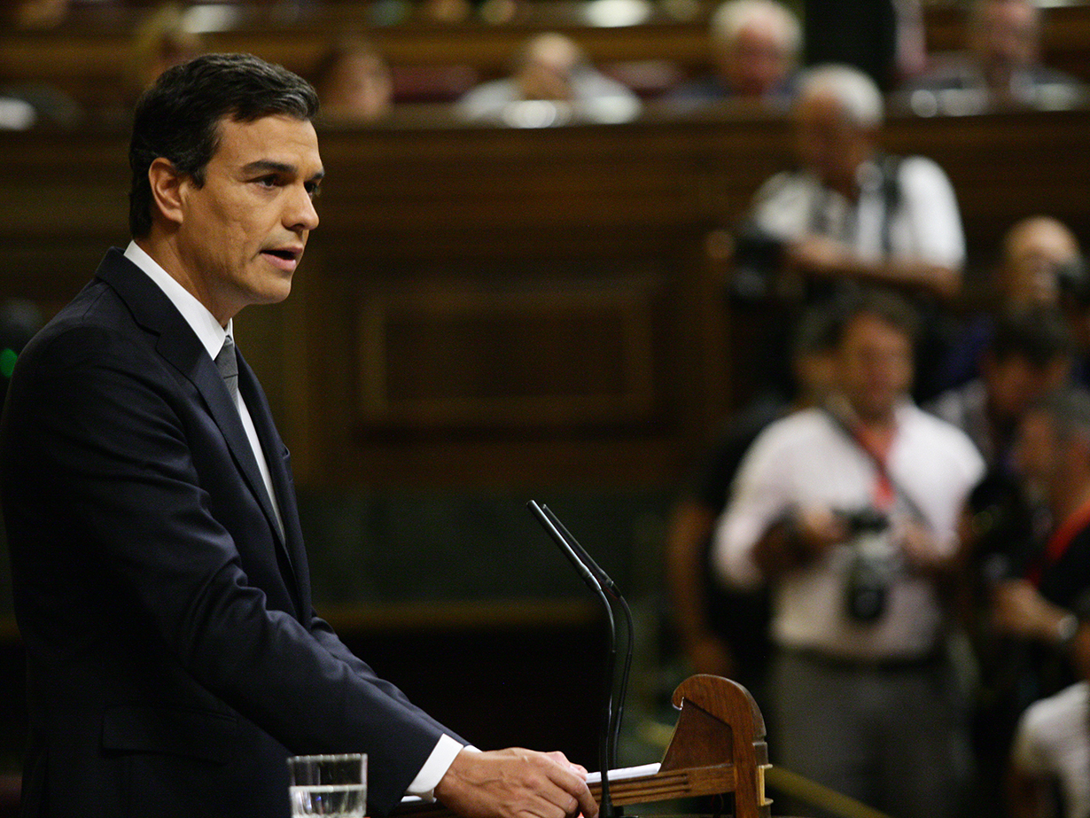 Pedro Sánchez en el Congreso de los Diputados