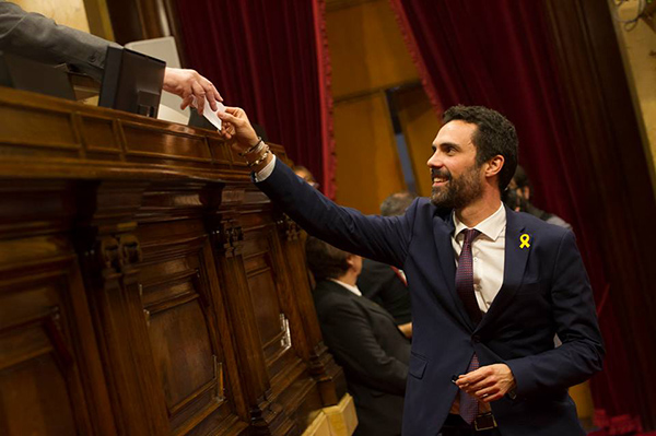 Roger Torrent, president del Parlament de Catalunya. Foto: Parlament de Catalunya.