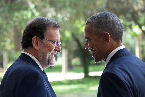 Rajoy se reúne con Obama en la Moncloa. Foto: PP