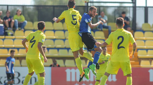 Momento del partido entre el Hércules CF y el Villarreal B. Foto: Hércules CF