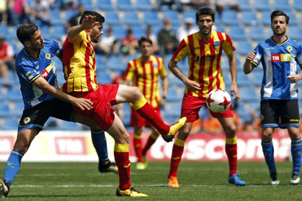 Momento del partido Hércules CF- Lleida. Foto: Hércules CF